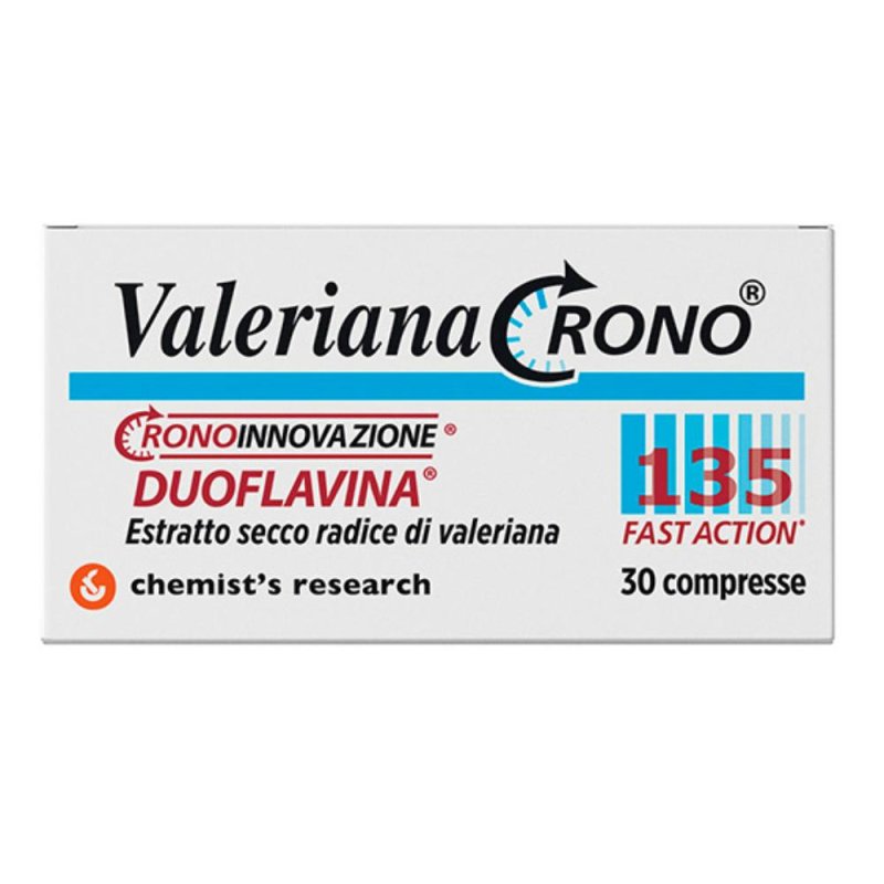Chemist's Research Valeriana Crono 135 Duoflavina Integratore 30 Compresse
