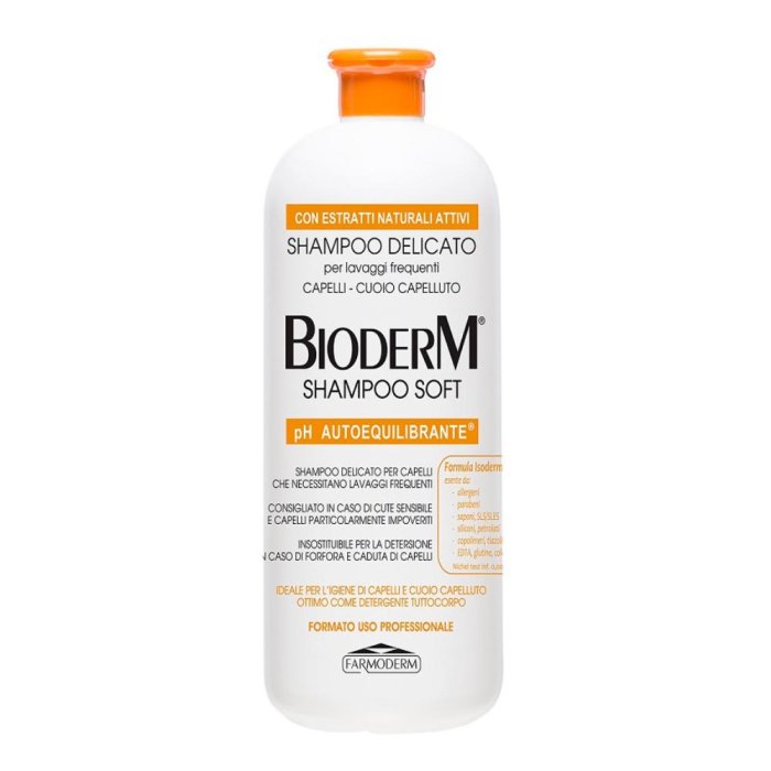 Bioderm Shampoo Soft 1000 ml | Detergente Delicato per Capelli e Cute Sensibile ad Uso Frequente