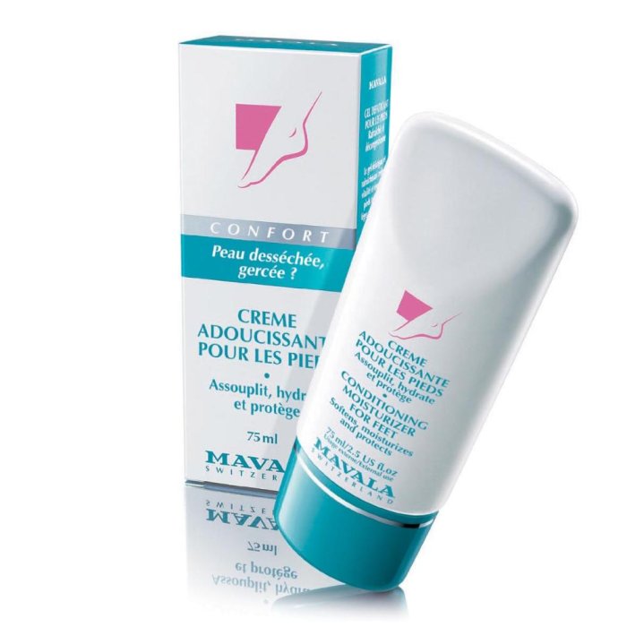 Mavala crema emolliente piedi 75 ml - trattamento nutriente per talloni secchi e screpolati