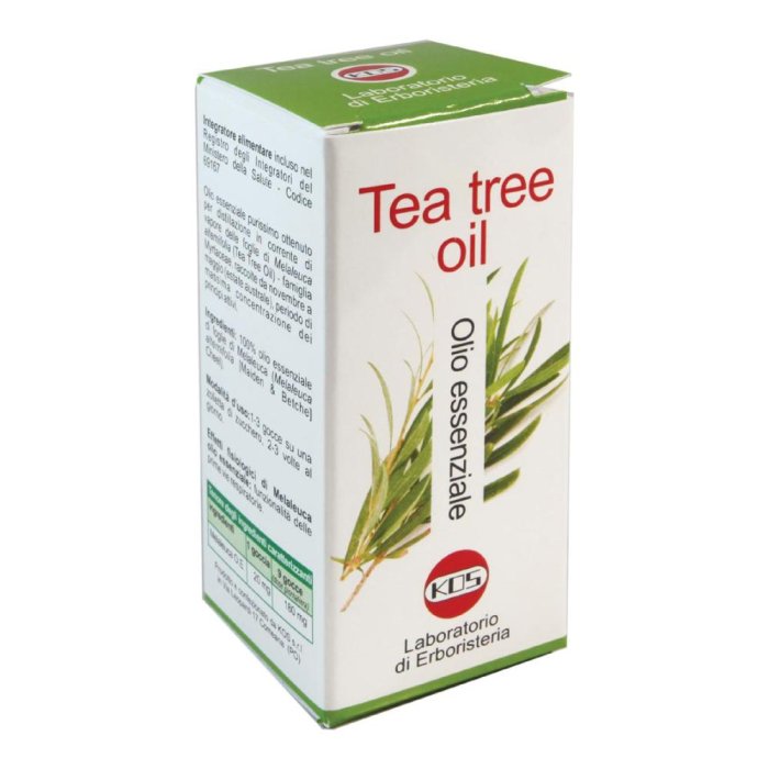 Olio essenziale Tea Tree KOS 20 millilitri puro naturale per uso cosmetico