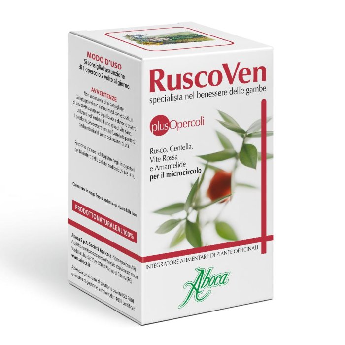 Aboca Ruscoven Plus Integratore Alimentare 50 Opercoli