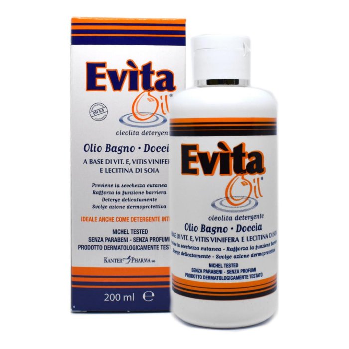 Kanter Pharma Evita Oil Olio Bagno Doccia Azione Dermoprotettiva 200 ml