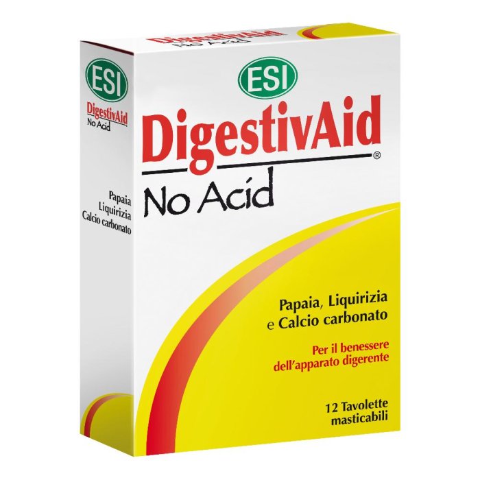 Esi  Benessere Stomaco DigestivAid No Acid Anti-Acido 12 Tavolette Mastic