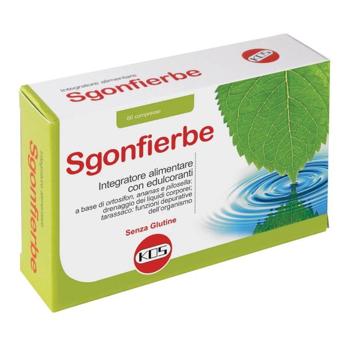 Sgonfierbe compresse Kos 60 compresse - integratore erboristico drenante e sgonfiante