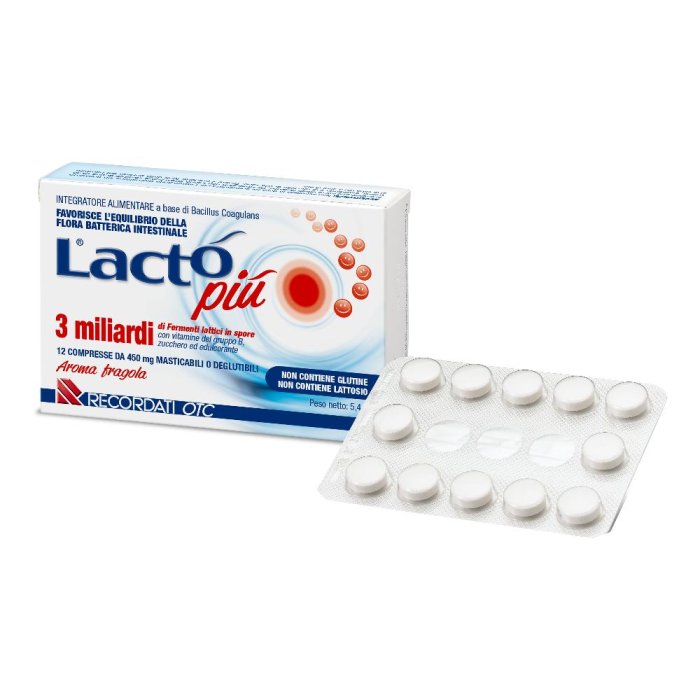 Recordati Lacto Piu 3 Miliardi 12 Compresse