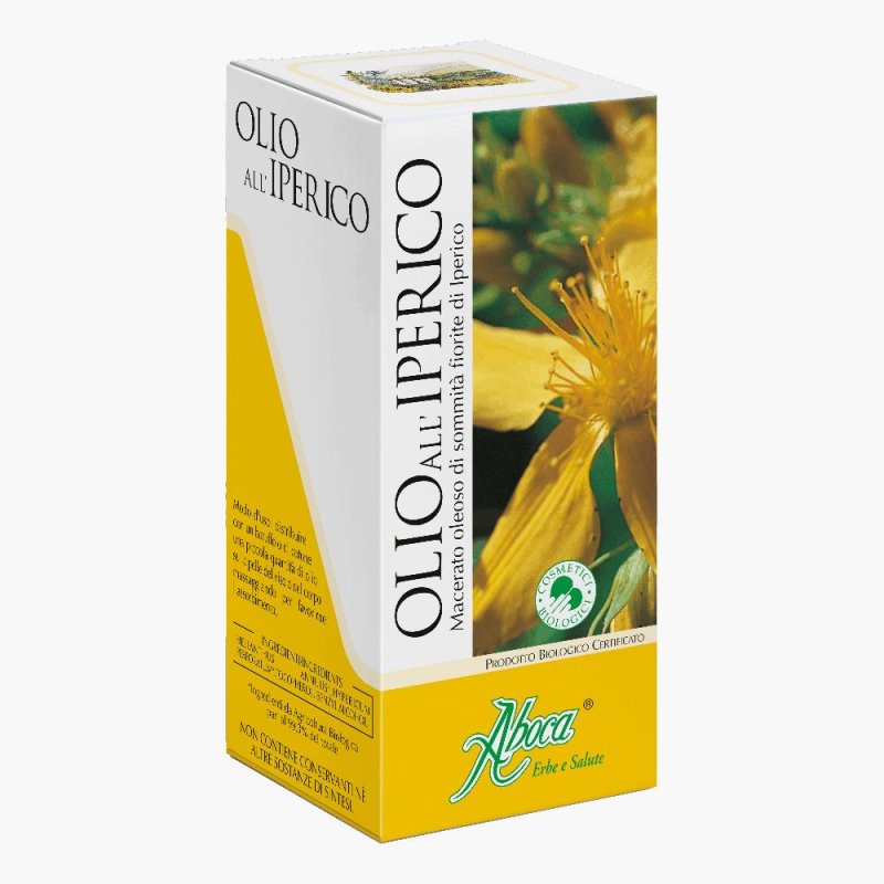 Aboca Olio All'iperico Cosmentico Biologico per Pelli Secche ed Arrossate 100 ml