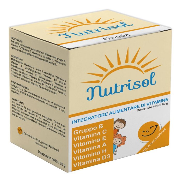 Nutrisol polvere 60 g - integratore multivitaminico e minerale in polvere solubile