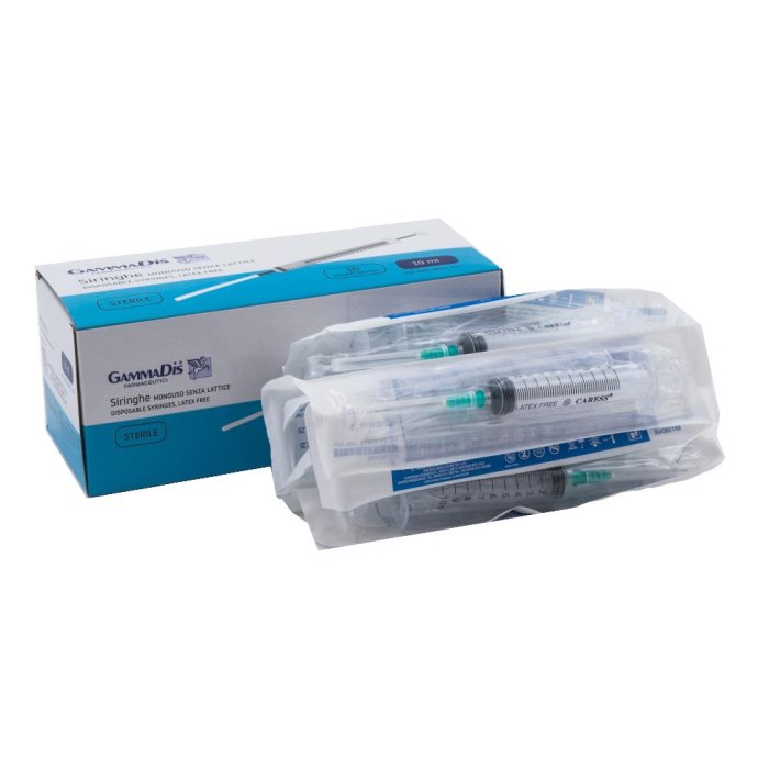 Siringhe con Ago 21 Gauge da 10 Millilitri Sir Soft Gammadis Confezione da 10 Pezzi
