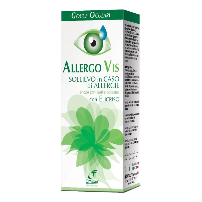 Allergovis Gocce Oculari Collirio 15 ml per Allergia e Prurito agli Occhi