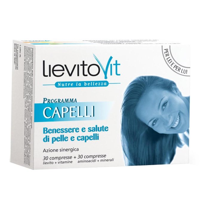 LievitoVit  Programma Capelli Lievito e Cistina Integratore 30+30 Compresse