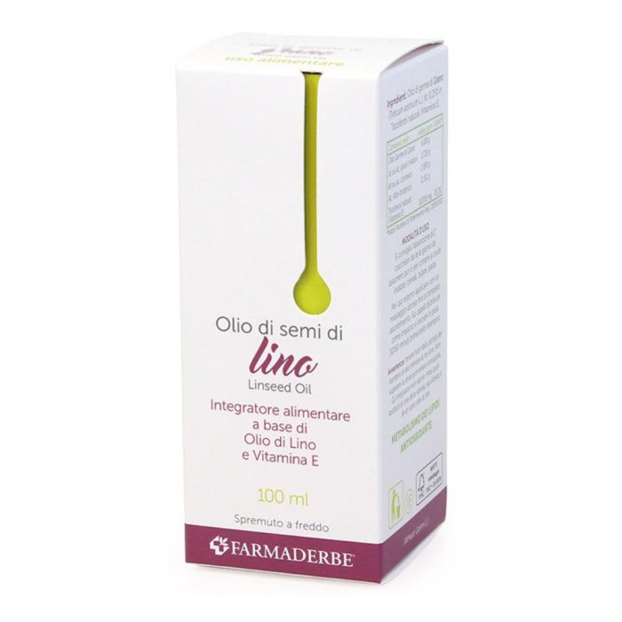 Farmaderbe Olio Alimentare Semi Lino 100 Ml