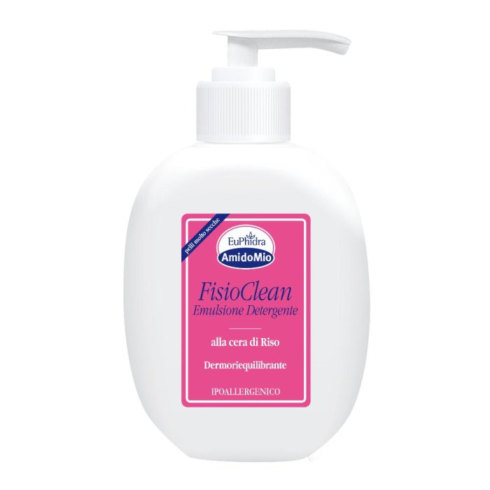EuPhidra AmidoMio  Pelle Delicata Fisioclean Detergente Cera di Riso 200 ml