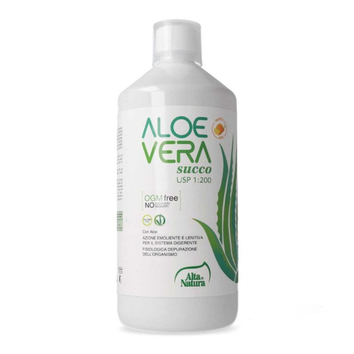 Aloe vera succo 1000 ml - succo di aloe vera per benessere gastrointestinale