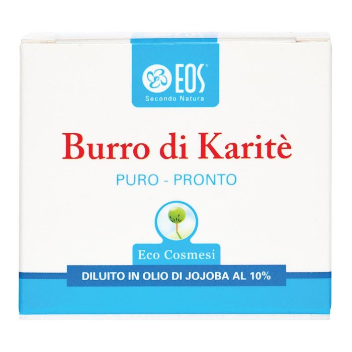 EOS Burro Di Karite' Puro Pronto Per Viso Labbra Corpo Piedi Pelle Secca 100 ml