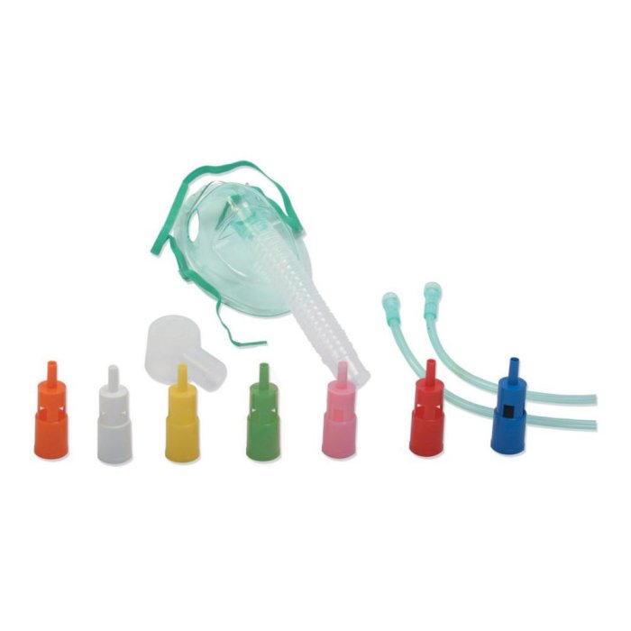 Maschera Venturi con raccordi colorati – maschera Venturi per ossigenoterapia