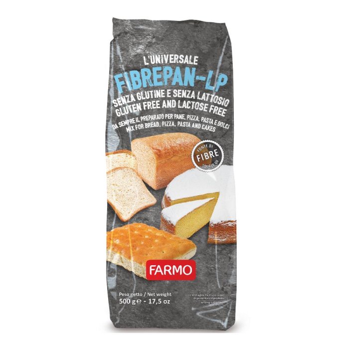 Farmo Fibrepan-LP Preparato Per Impasti Senza Glutine & Senza Lattosio 500g