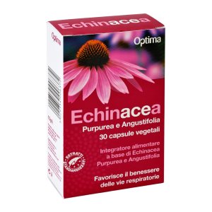 Optima Naturals Echinacea - Purpurea e Angustifolia Capsule Vegetali 30 Capsule
