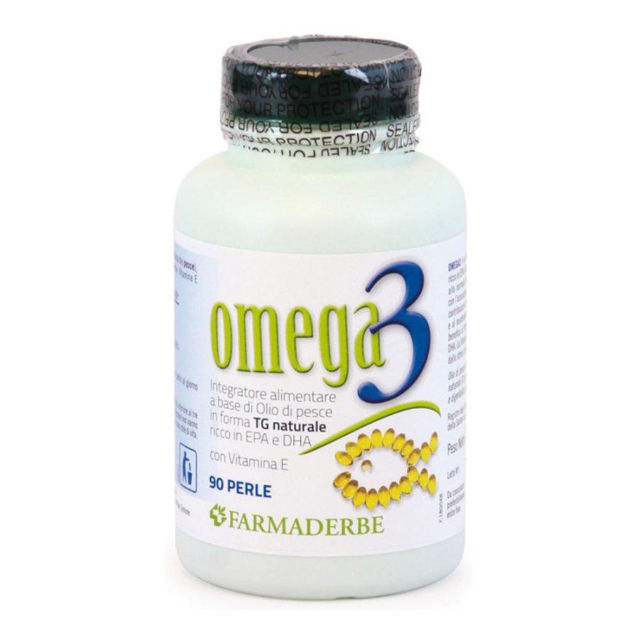 Farmaderbe Omega 3 Integratore di Vitamine & Minerali, 90 perle