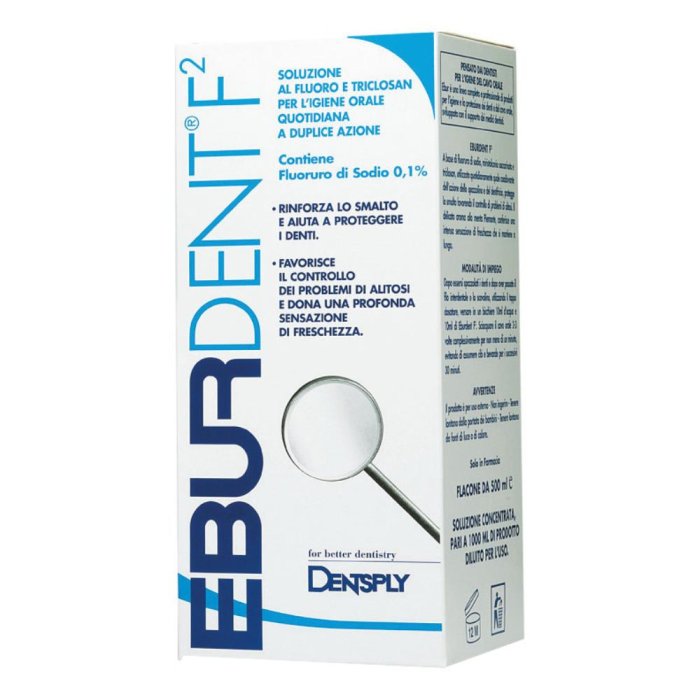 Dentsply Italia Eburdent F2 Collutorio Al Fluoruro Di Sodio E Triclosan 500 Ml