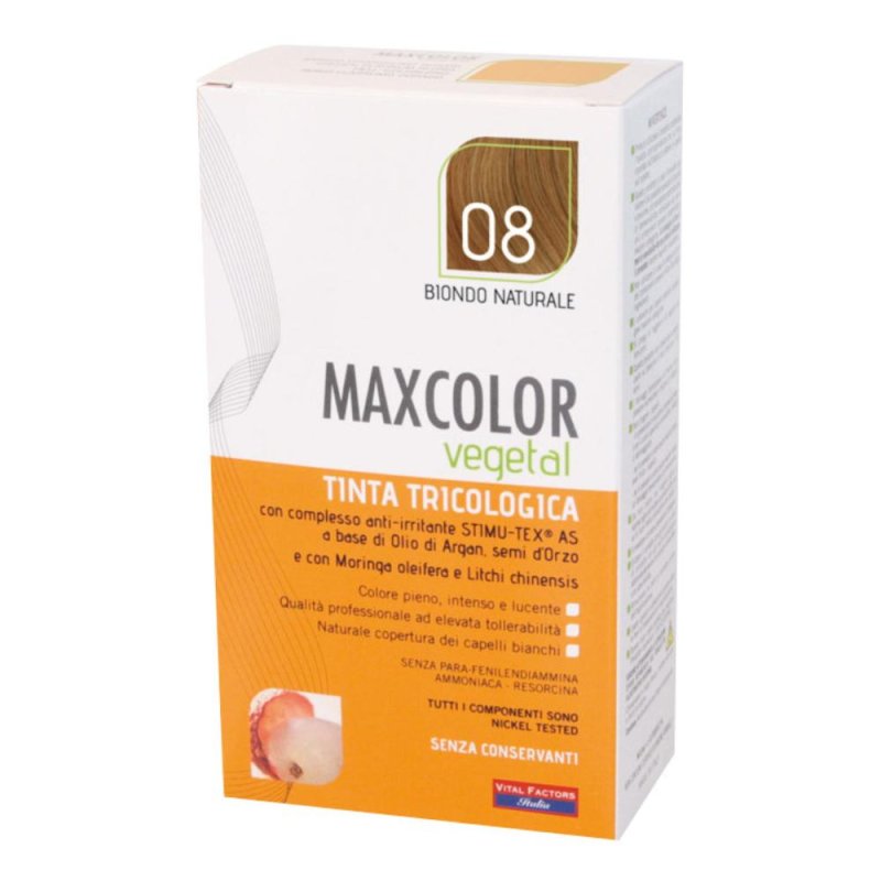 Vital Factors MaxColor Vegetal Tinta Tricologica 08 Biondo Naturale
