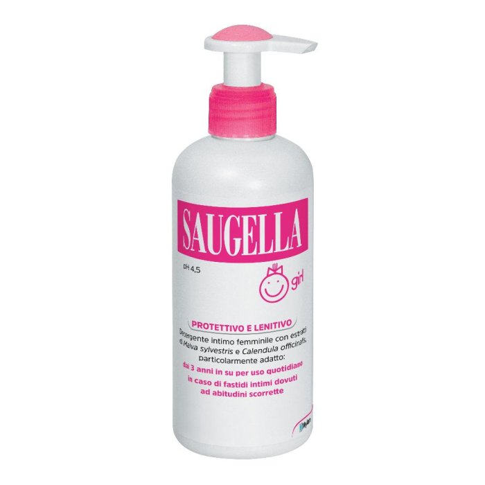 Saugella Girl Ragazze Dermoliquido Detergente Intimo Delicato 200 ml