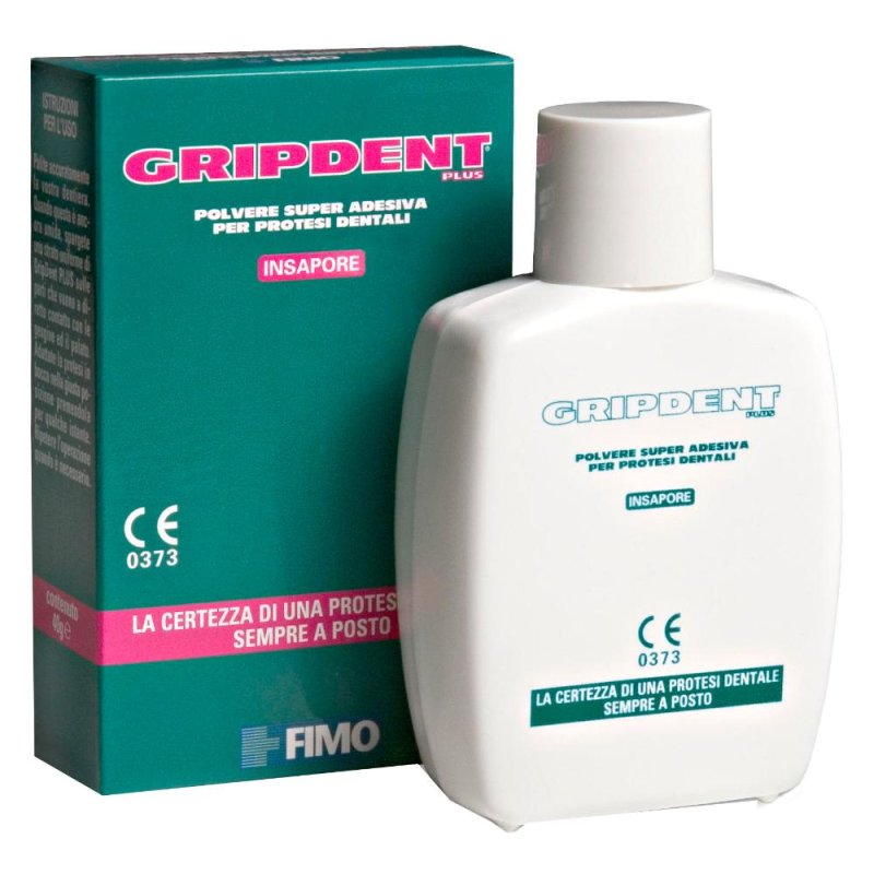 Fimo Gripdent Plus Polvere Super Adesiva Per Protesi Dentali 40g