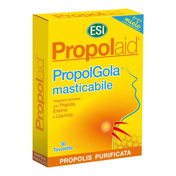 Esi  Protezione Inverno PropolAid PropolGola 30 Tavolette Masticabili Miele