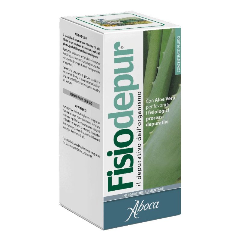 Aboca Fisiodepur - Concentrato Fluido Integratore con Aloe Vera Depurativo 315g