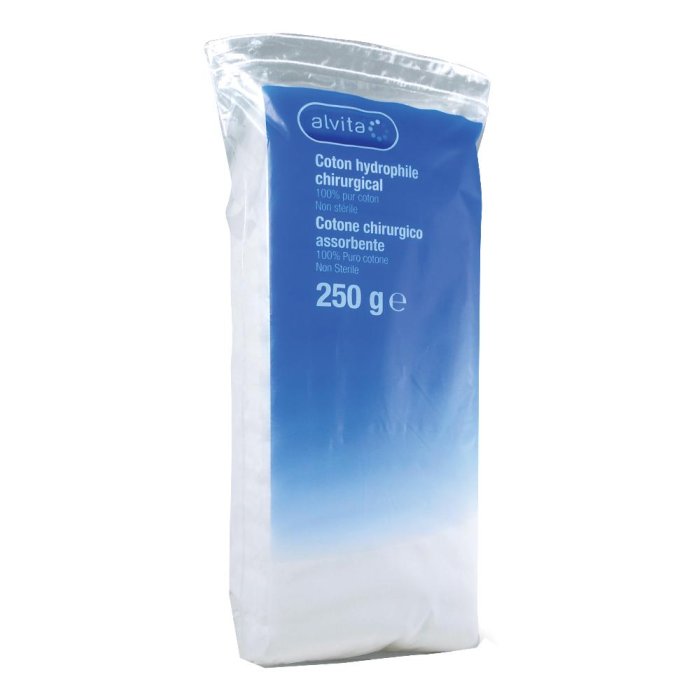 Alvita Ovatta Cotone Idrofilo Extra India Chirurgico Assorbente 250 g