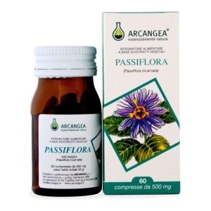 Passiflora 500 mg 60 Capsule Naturali Rilassanti Integratore per Sonno Ansia e Stress