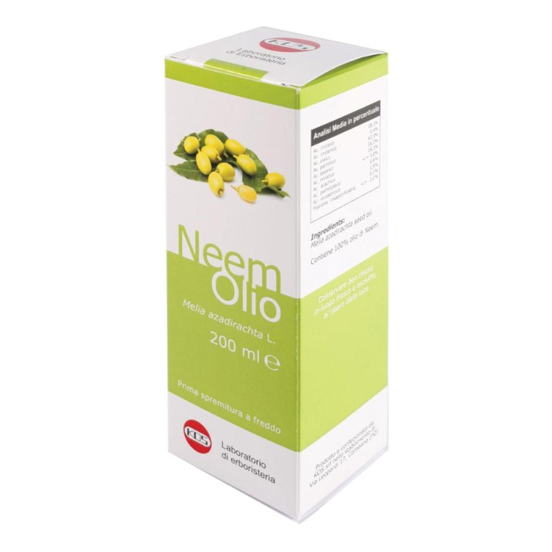  Kos Olio di Neem Puro 50 ml – Emolliente Naturale Ricco di Acidi Grassi per Pelle e Capelli 50 Ml