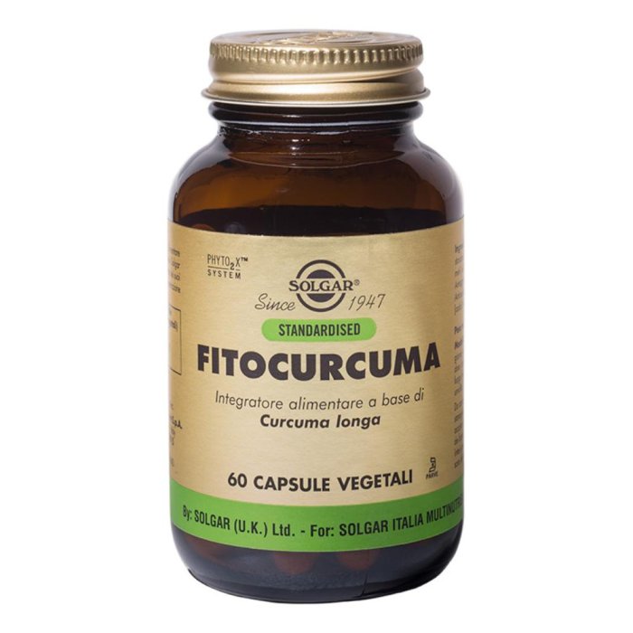 Solgar Fitocurcuma Integratore Alimentare 60 Capsule