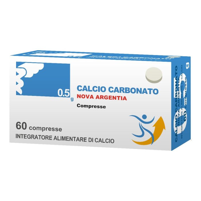 Nova Argentia Calcio Carbonato Integratore Alimentare 60 Compresse