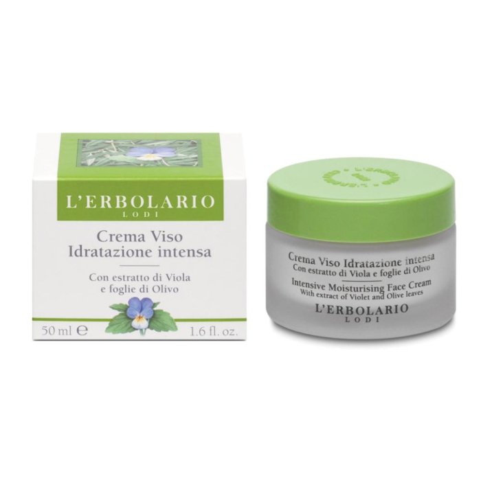 L'Erbolario Crema Viso Idratazione Intensa Viola E Olivo 50 ml