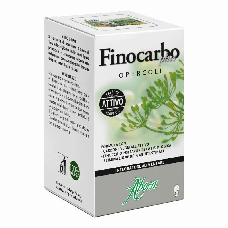 Aboca Finocarbo Plus Integratore Alimentare 50 Opercoli