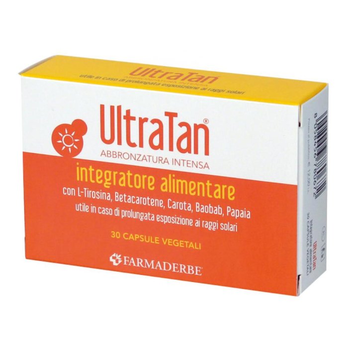 Ultra Tan Integratore per Abbronzatura Intensa e Uniforme 30 Capsule