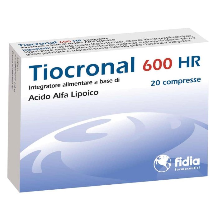 Fidia  Apparato Articolare Tiocronal 600 HR Integratore 20 Compresse