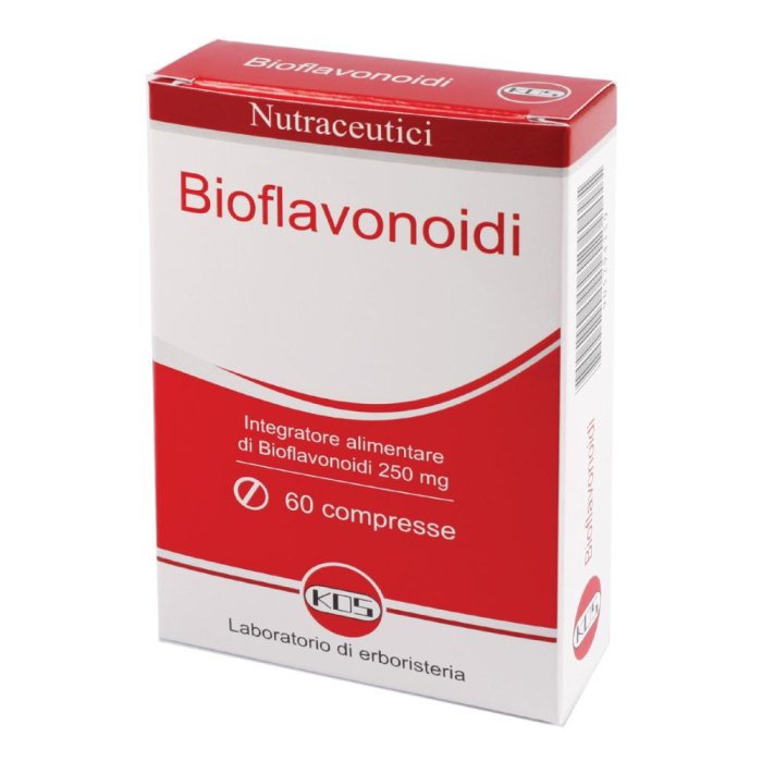 Bioflavonoidi Kos 60 Compresse Integratore Antiossidante Naturale per Circolazione e Capillari