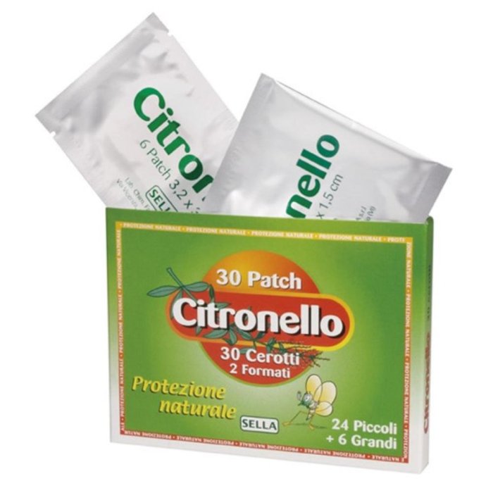 Sella  Anti-Zanzare Citronello Protezione Naturale 30 Cerotti 2 Formati