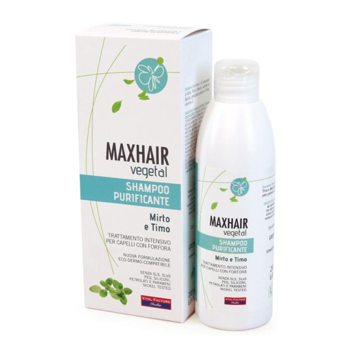 Vital Factors MaxHair Vegetal Shampoo Purificante 200 ml