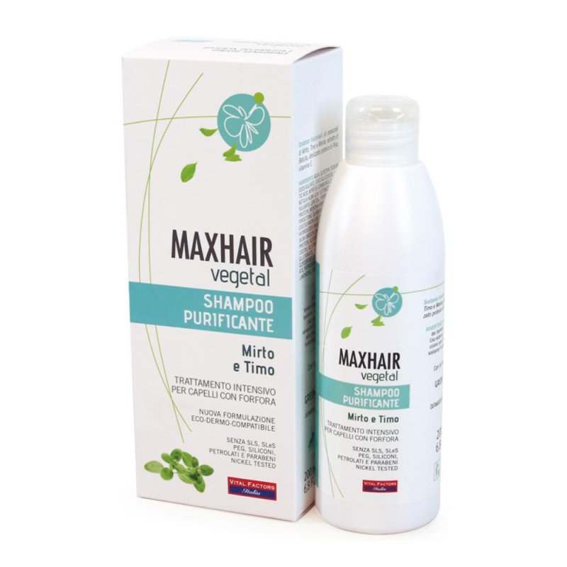Vital Factors MaxHair Vegetal Shampoo Purificante 200 ml