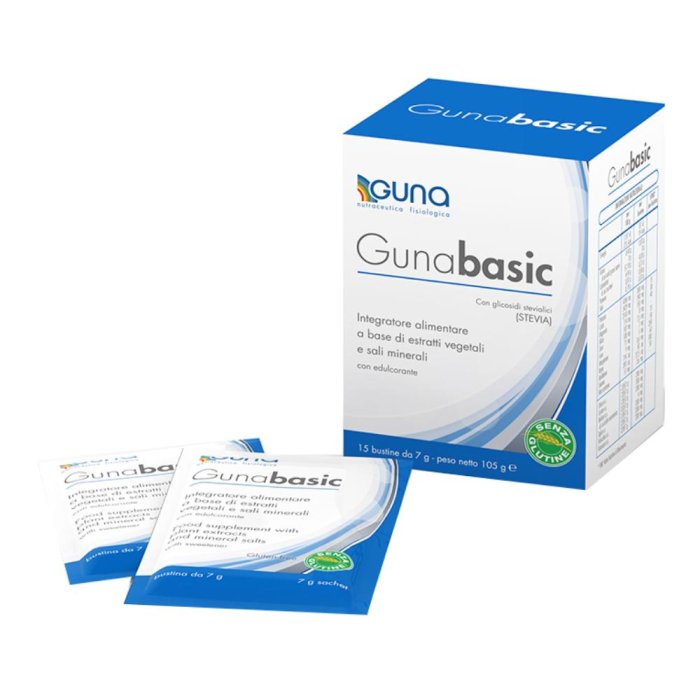 Guna Gunabasic Integratore Alimentare Acido-Base 15 Bustine