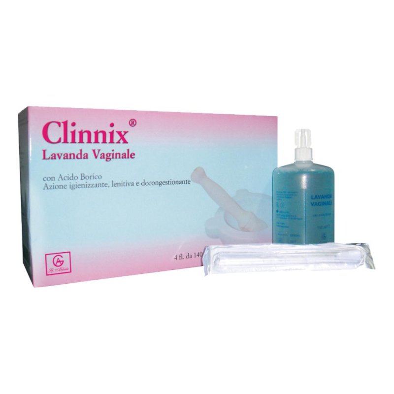 Abbate Gualtiero Clinnix Lavanda Vaginale Igienizzante 4 Flaconi Da 140 ml
