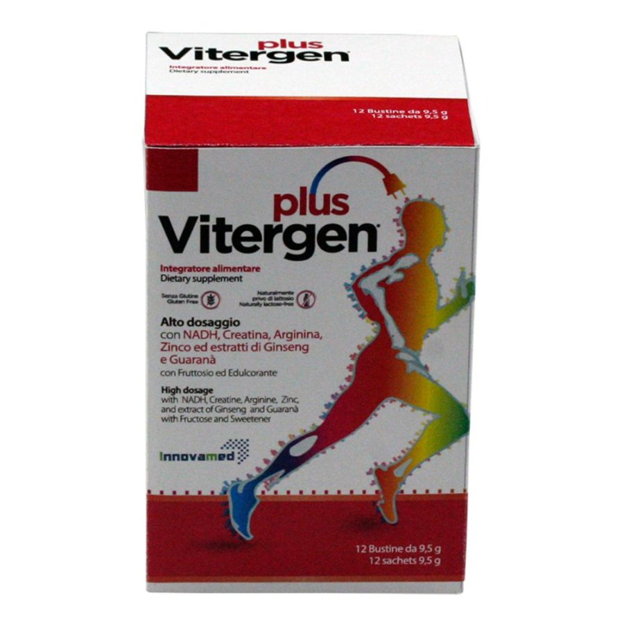 Vitergen Plus 12 bustine integratore energizzante multinutriente