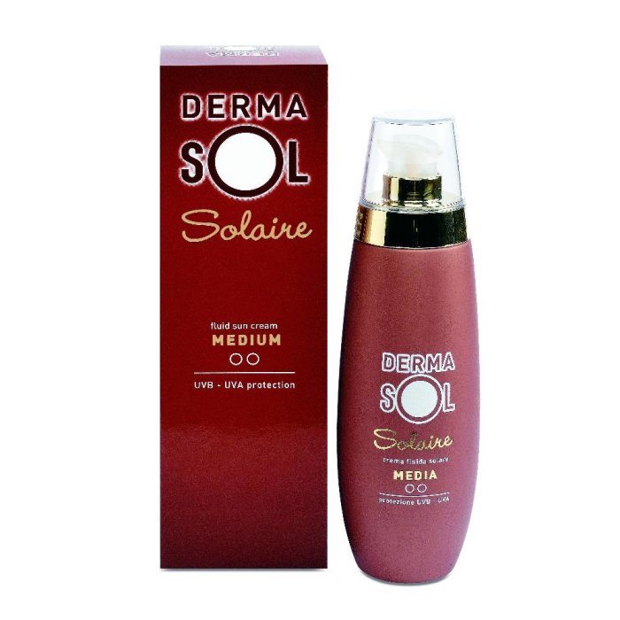 Dermasol Solaire Crema Fluida Protezione Media ml 125