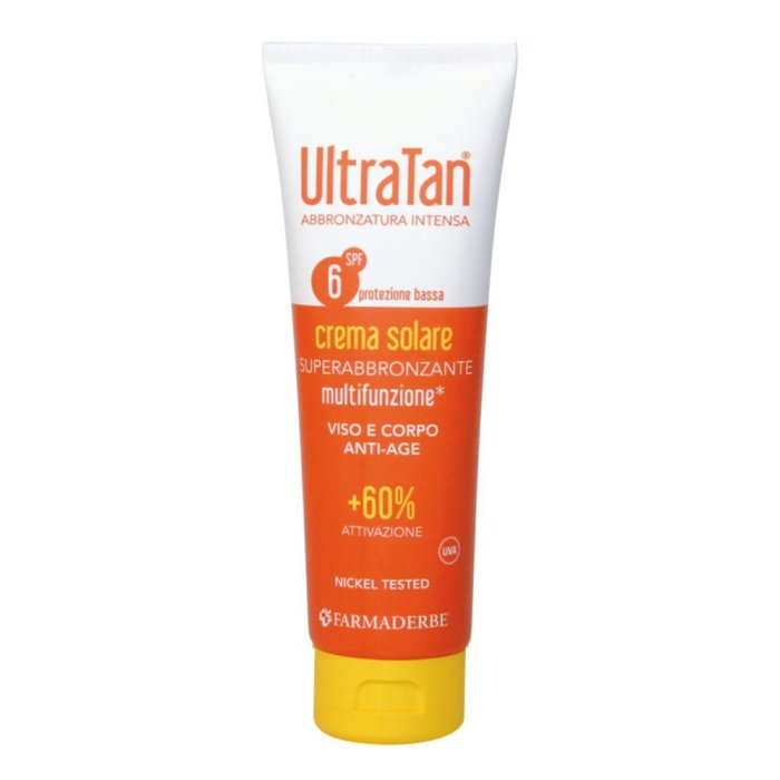 Farmaderbe Ultra Tan - Crema Multifunzione +60% SPF6 Superabbronzante 125ml