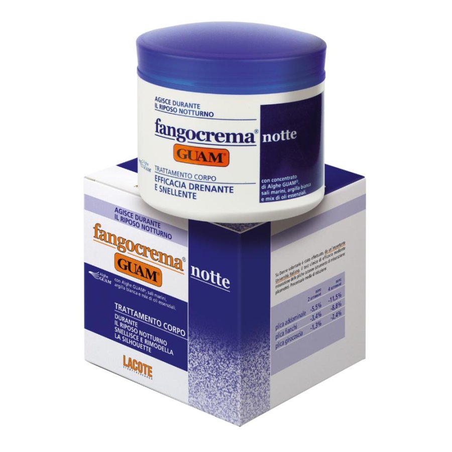 Guam Fangocrema Notte Efficacia Drenante E Snellente 500 ml