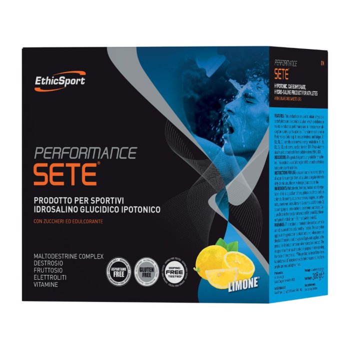 EthicSport Performance Sete Dissetare e Fornire Energia Limone 14 Bustine