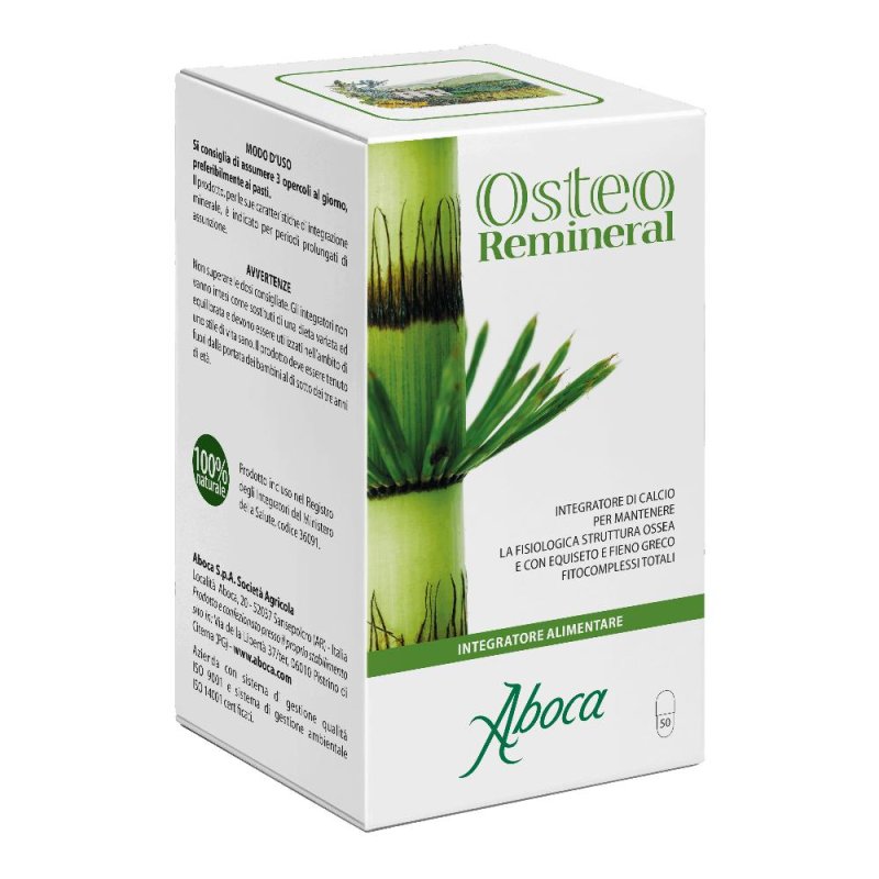 Aboca OsteoRemineral Integratore Alimentare 50 Opercoli