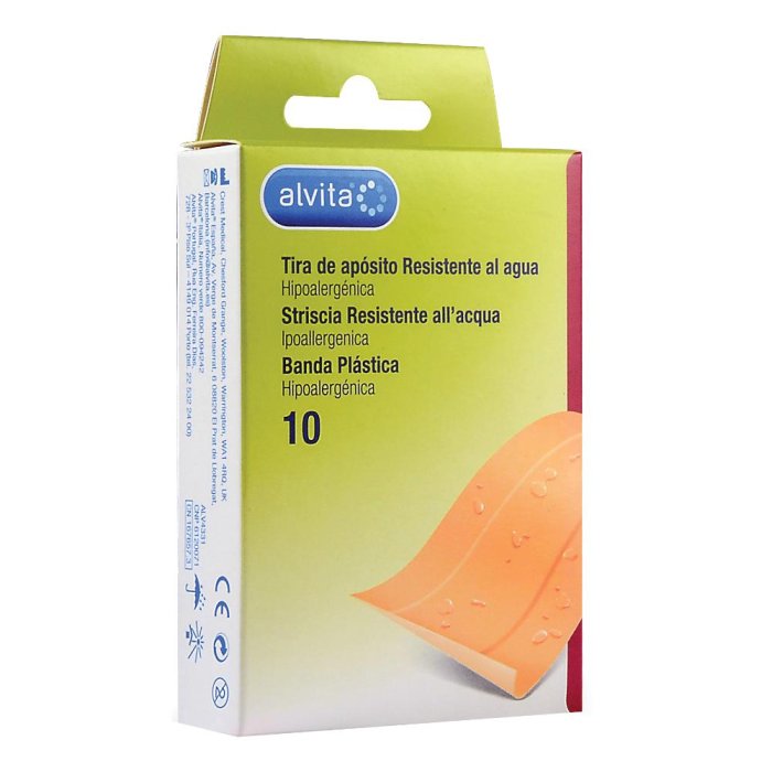 Alvita Cerotto Resistente all'acqua 10 x 6cm 10 cerotti